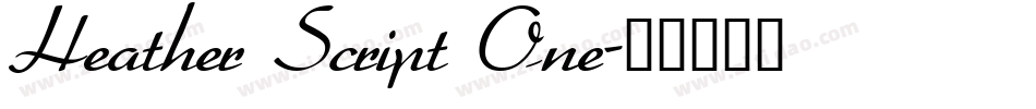Heather Script One字体转换